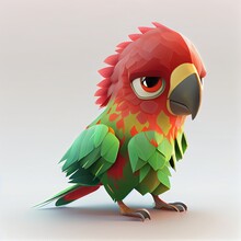 Grumpy Parrot Avatar 3D