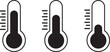 © Paolo - Temperature Symbol Set .Three vector thermometer showing the temperature . Thermometer icon.