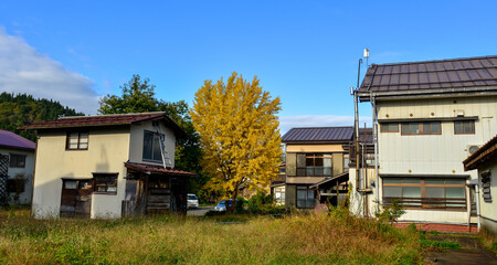 Wall Mural - Small town of Gunma, Japan