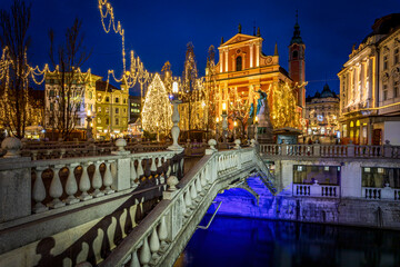 Ljubljana’s Christmas market, Slovenia