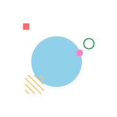 Poster - Abstract trendy shape for design element