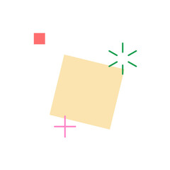 Leinwandbilder - Abstract trendy square shape for design element