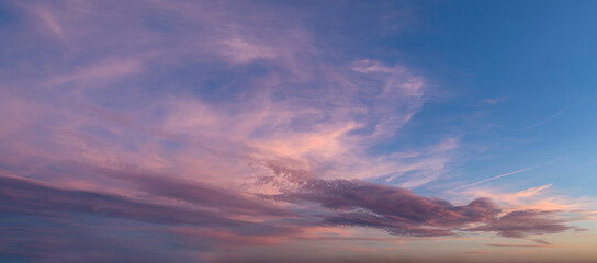 Wall Mural - sunset sky background overlay. ideal for sky replacement.