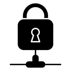 Wall Mural - A premium download icon of padlock