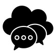 © Vectorslab - Modern design icon of cloud chatting