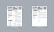 © ResumePage  - Vector Minimalist Creative One-Page Resume CV Templates