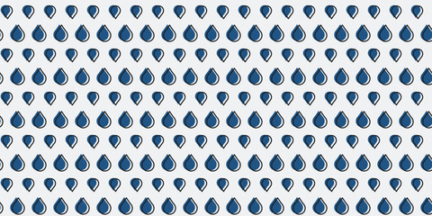 Poster - Pattern of blue drops. Texture water pattern. For print and stylish illustrations. Application on pillows, textiles, packaging, notebooks.