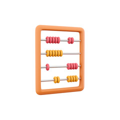 3d rendering abacus kids toy math classroom icon 3d rendering 3d rendering icon abacus kids toy icon