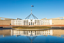 Stunning Cityscape Of The Parliament House Canberra, Australia