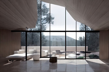 Modern luxurious home interior - generative ai