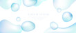 透明感のある水滴のグラフィックデザイン