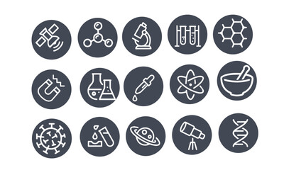 microscope,Science and Education icons,telescope vector design set