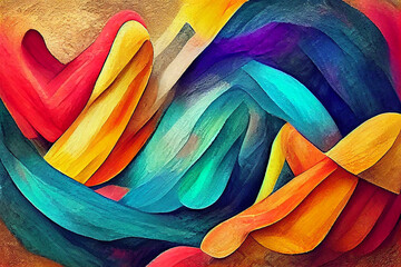 Abstract colorful background with paint