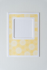 Sticker - isolated DIY paper card on a blank surface