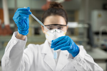 female scientist in the laboratory
