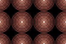 Spiral Red Black Light Circles Pattern Whirl Bright Shine Circular Lights Art