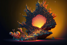 Create An Abstract Vector Drawing Of A Mandelbulb Generative AI