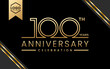 100 year anniversary celebration template design. Logo Vector Template Illustration