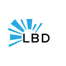 LBD Letter Logo. LBD Blue Image On White Background And Black Letter. LBD Technology  Monogram Logo Design For Entrepreneur And Business. LBD Best Icon.

