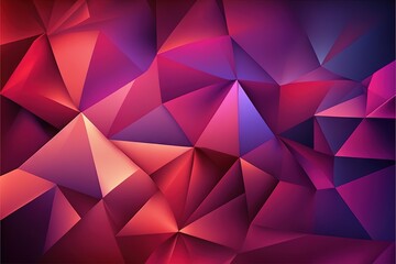 a very colorful abstract background with a lot of triangles on it's surface., generative ai