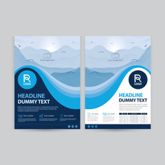 Wall Mural - flyer poster pamphlet brochure cover design layout space for photo background, vector illustration t