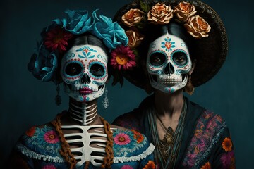 Wall Mural - Día de los Muertos, Mexico