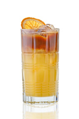 Citrus espresso and tonic cold drink