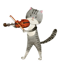 ヴィエナブロンズ コールドペイント 擬人化した猫の音楽隊 バイオリン Nijijourney：オーケストラと猫のバイオリン｜みれのスクラップ