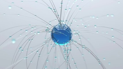 abstract radial wire structure