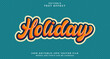 © Artzi - Editable text style effect - Holiday text style theme.