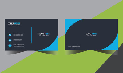 Wall Mural - Simple Business Card Layout. Set of modern business card print templates. Business card design. Corporate Business Card Layout. Simple clean template vector design.
