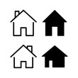 © Lunaraa - House icon vector for web and mobile app. Home sign and symbol