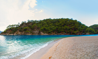Wall Mural - Oludeniz Beach And Blue Lagoon - Oludeniz beach is best beaches in Turkey - Fethiye, Turkey