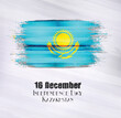 Vector illustration of Kazakhstan, 16 December, Independence Day