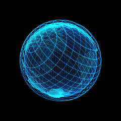 Wall Mural - technology earth and aura