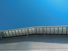 High Steel Roof, Blue Sky, Civil Engineering