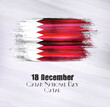Vector illustration of Qatar,18 December,Qatar National Day