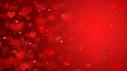 Sticker - valentine background with sparkle love and gradient red background