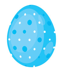 Sticker - blue egg happy easter