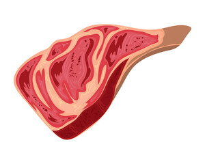 Canvas Print - meat lamb chop