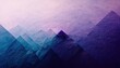 Blue purple grunge textured retro geometric shapes. Abstract mountains. Generative AI technology