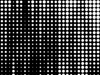 Wall Mural - Circles halftone black and white background 