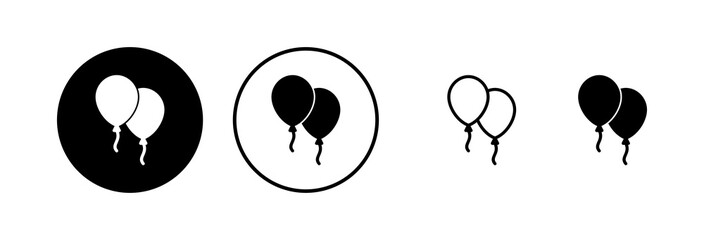 Balloon icon vector illustration. Party balloon sign and symbol