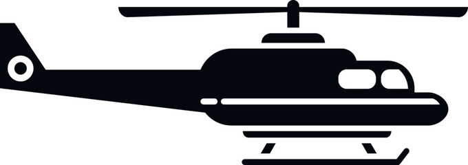 Poster - Rescue aircraft icon simple vector. Sea transport. Aerial guard