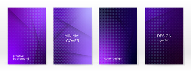 Minimal Poster. Pastel Soft. Blue Gradient Set.