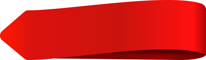 Aufkleber - Red ribbon banner tag label isolated background