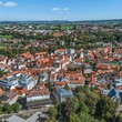 Kempten im Allgäu, eine der ältesten Städte Deutschlands aus der Luft