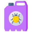 Creative design icon of pesticide canister 