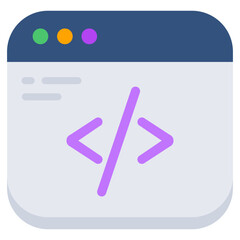 an icon design of web coding