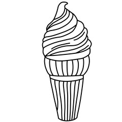 Poster - Doodle Ice Cream Vector
